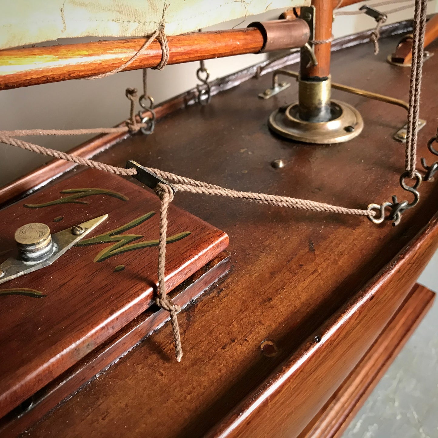 Gaffer Rig Pond Yacht “F.W.Y.C” c.1910