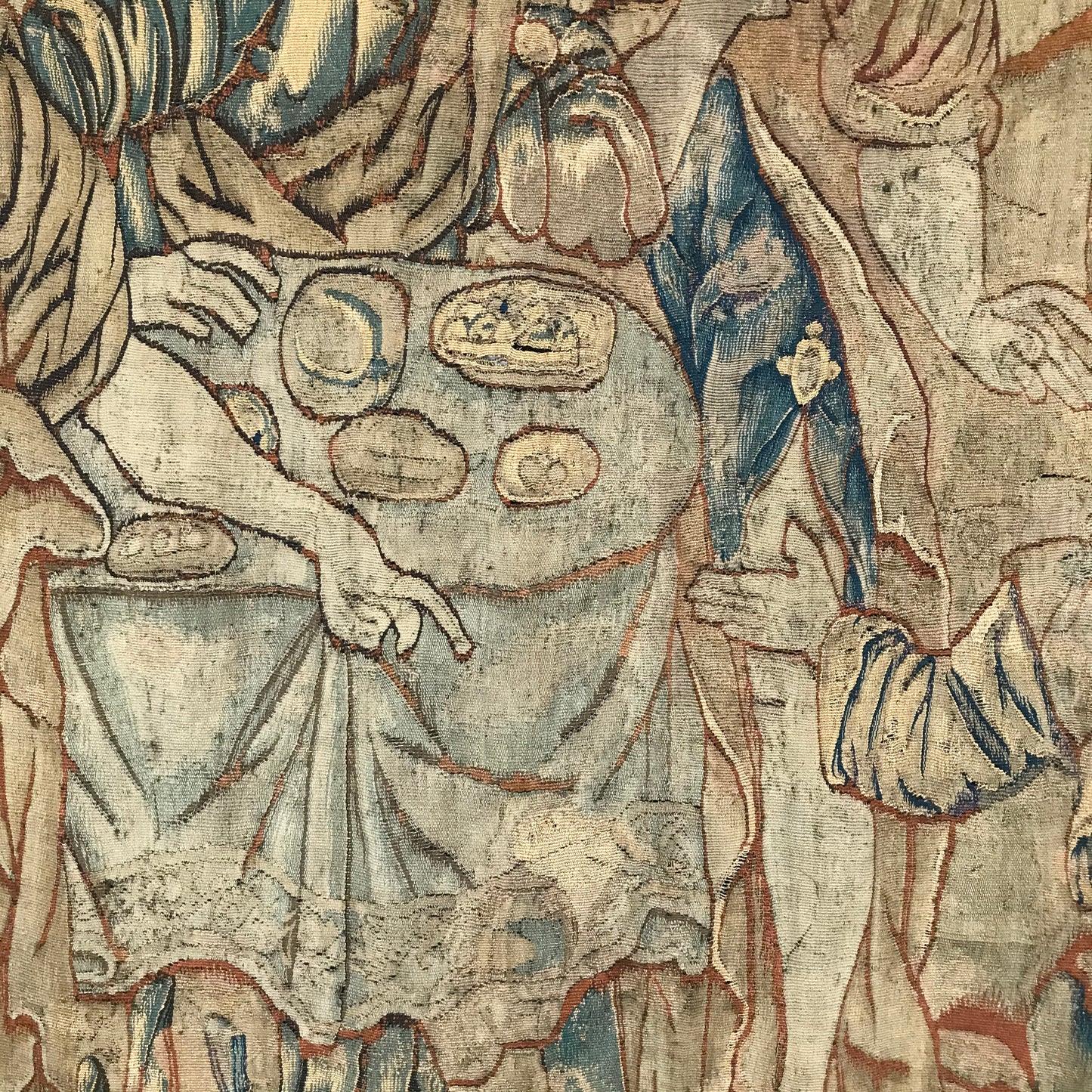 Allegorical Flemish Tapestry with Angels c.1650