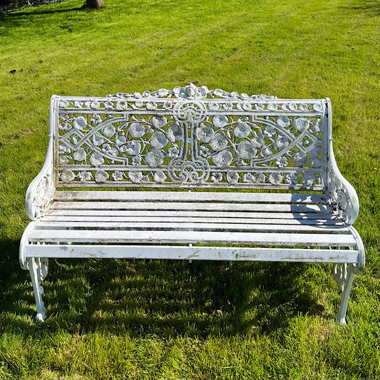 Nasturtium Bench in Aluminium, after Coalbrookdale from Crowe Hall, Bath
