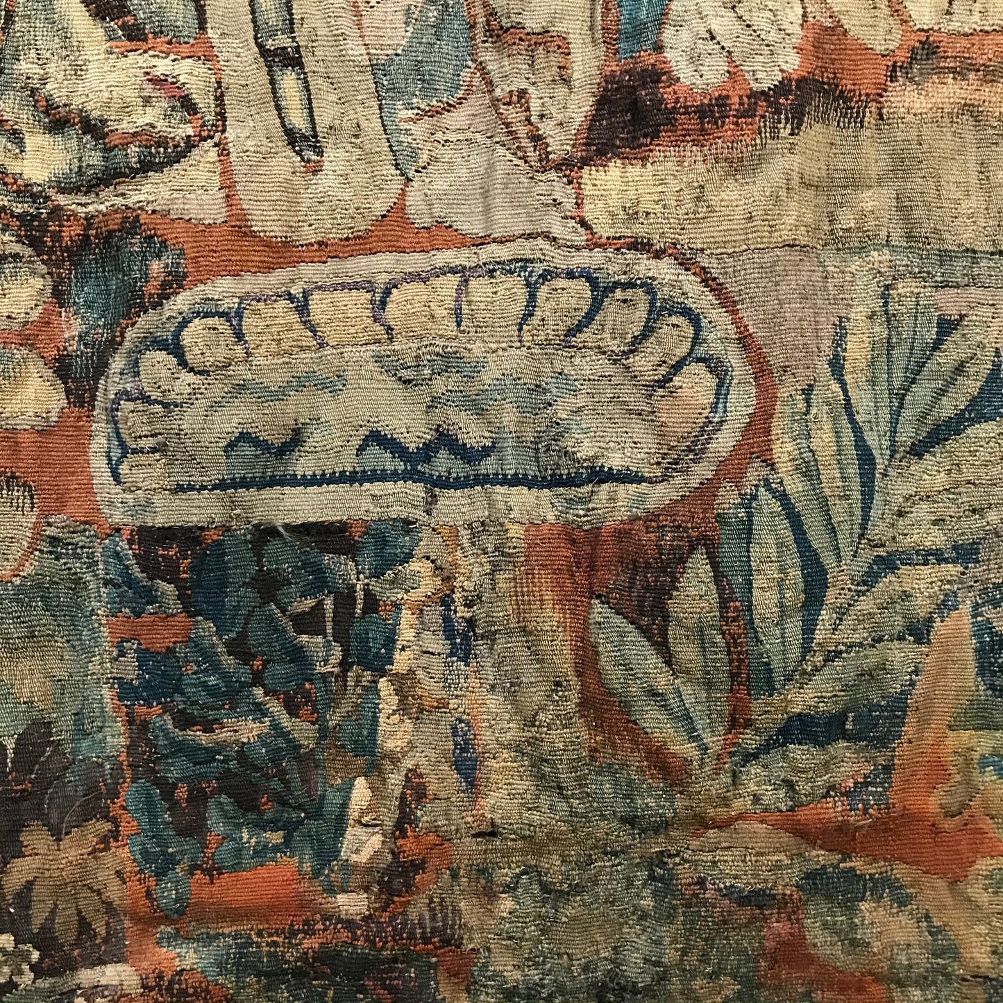 Allegorical Flemish Tapestry with Angels c.1650