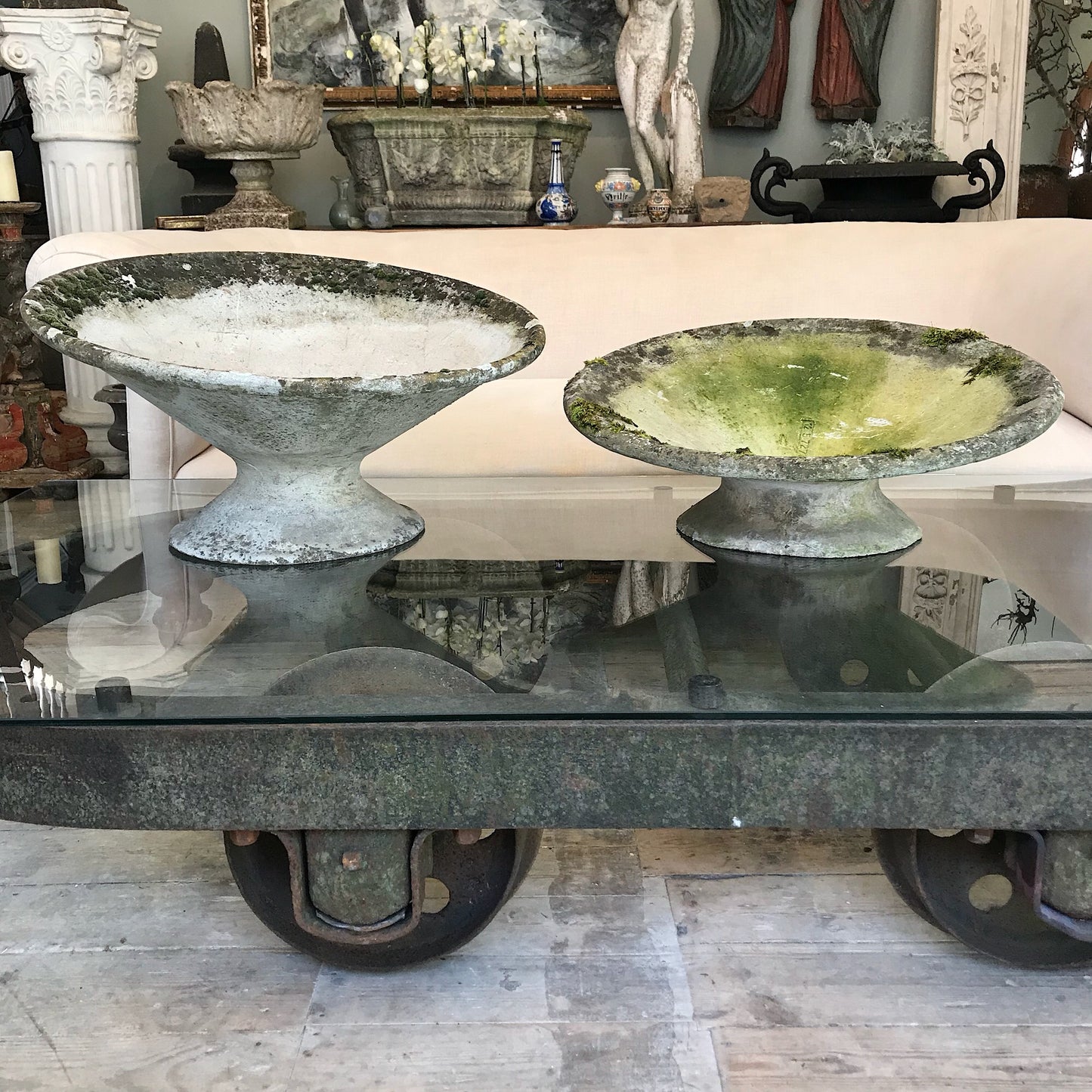 Pair of Willy Guhl Tilted Planters c.1960
