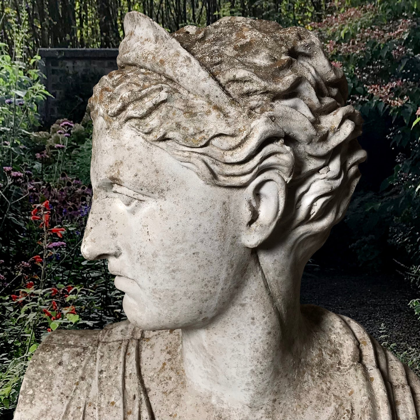 Busts of Athena and Antonia with Plinths