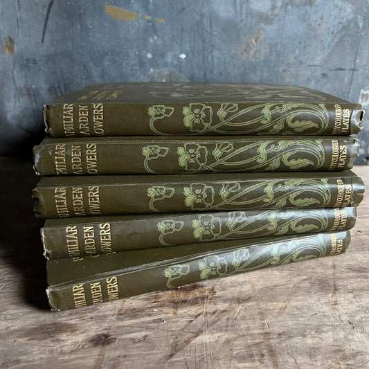 Rare Set of “Familiar Garden Flowers” Books 1907