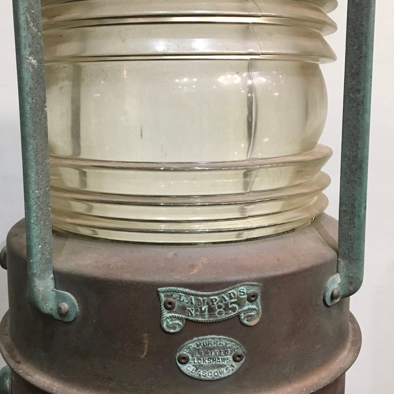 Ships Anchor Lantern by R. C. Murray & Co. c1920