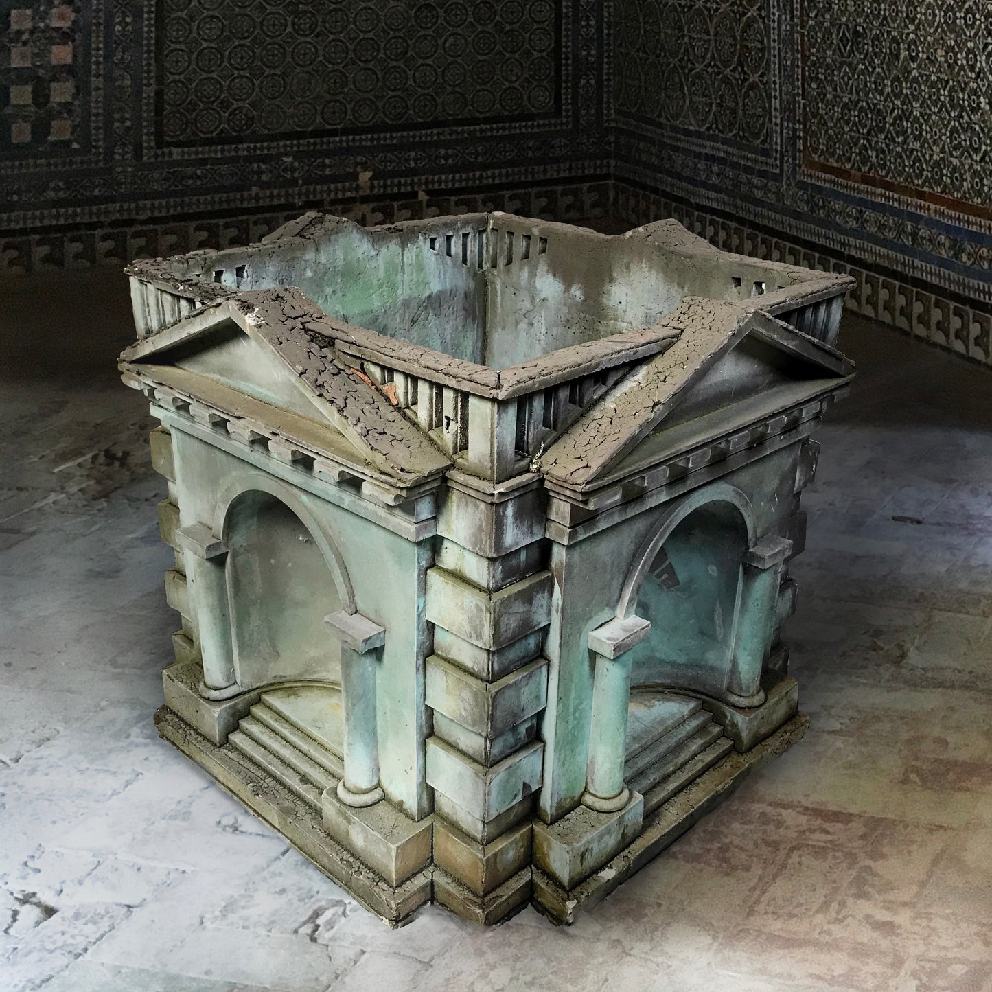 Architects’ Model of a Palladian Temple Early-Mid 20th Century