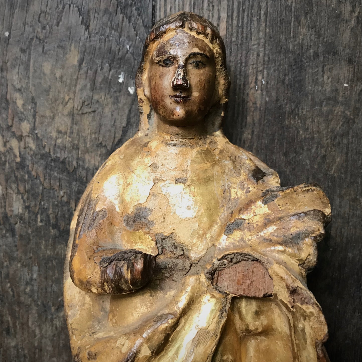 Italian Tabernacle c. 1750 with Early Virgin Mary Icon