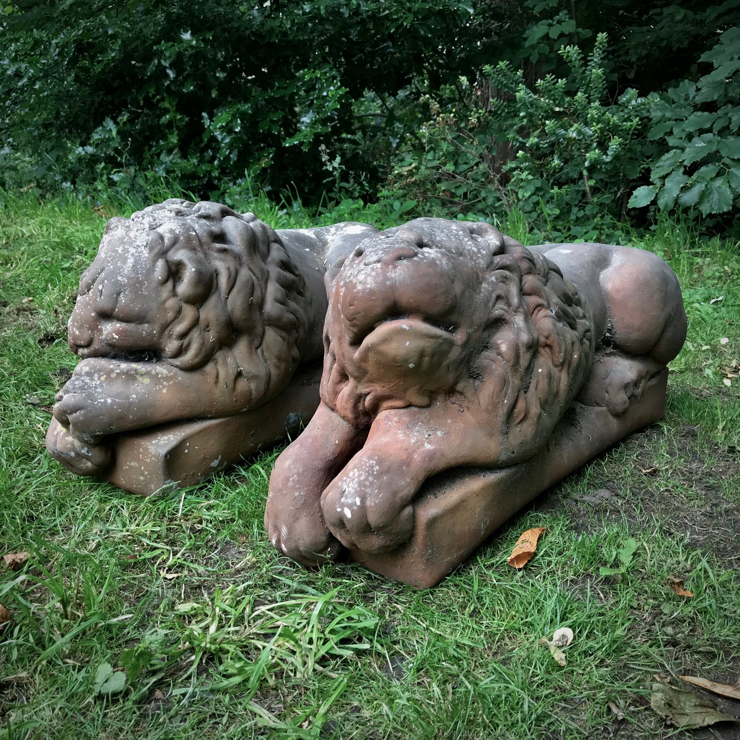 Pair of French Lions Late 20th Century