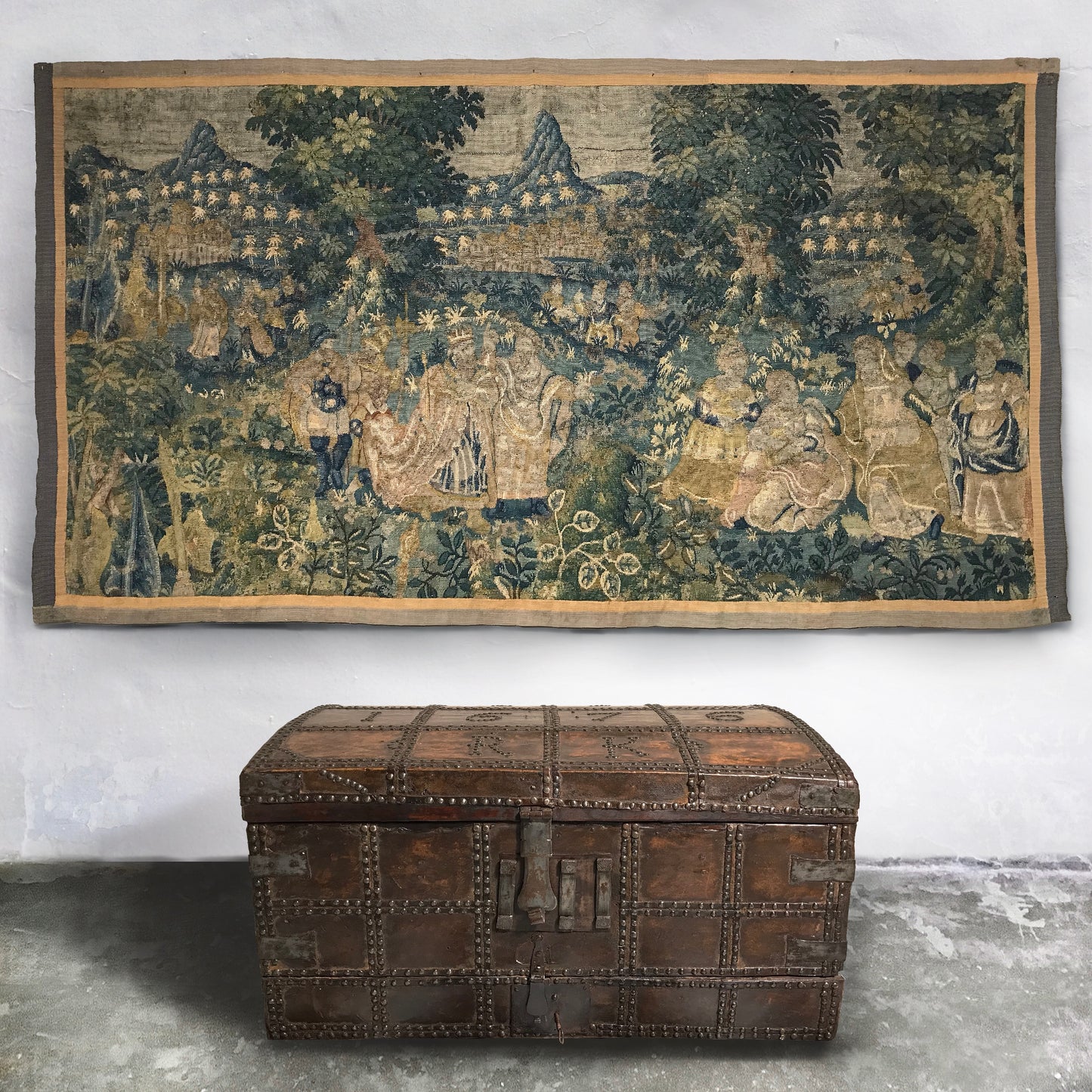 The Royal Garden Gathering Tapestry c.1620