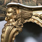 Large French Louis XV Style Giltwood Angel Console Table c.19th Century