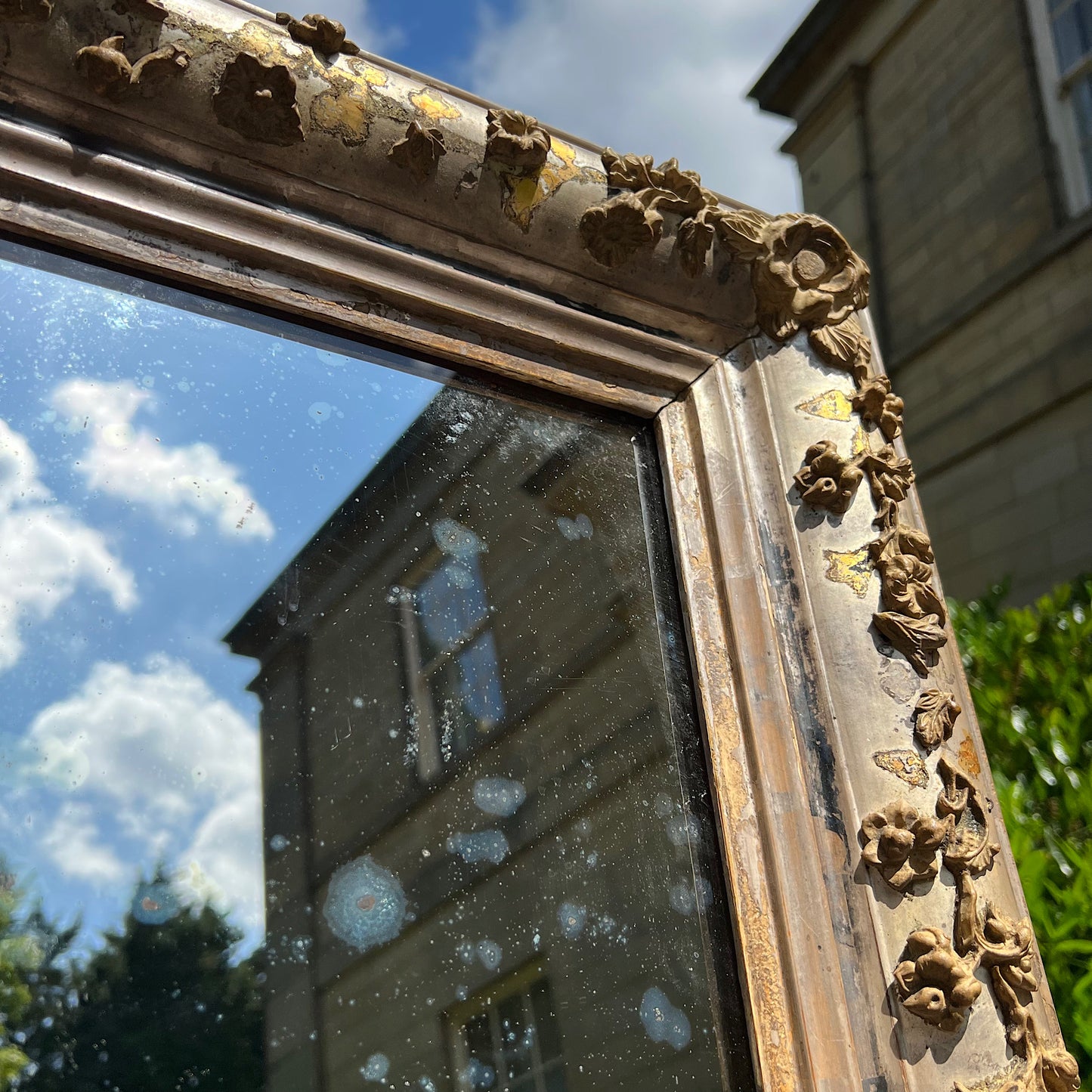 A Pair of Silver Gilt Floral Venetian Mirrors c.1750
