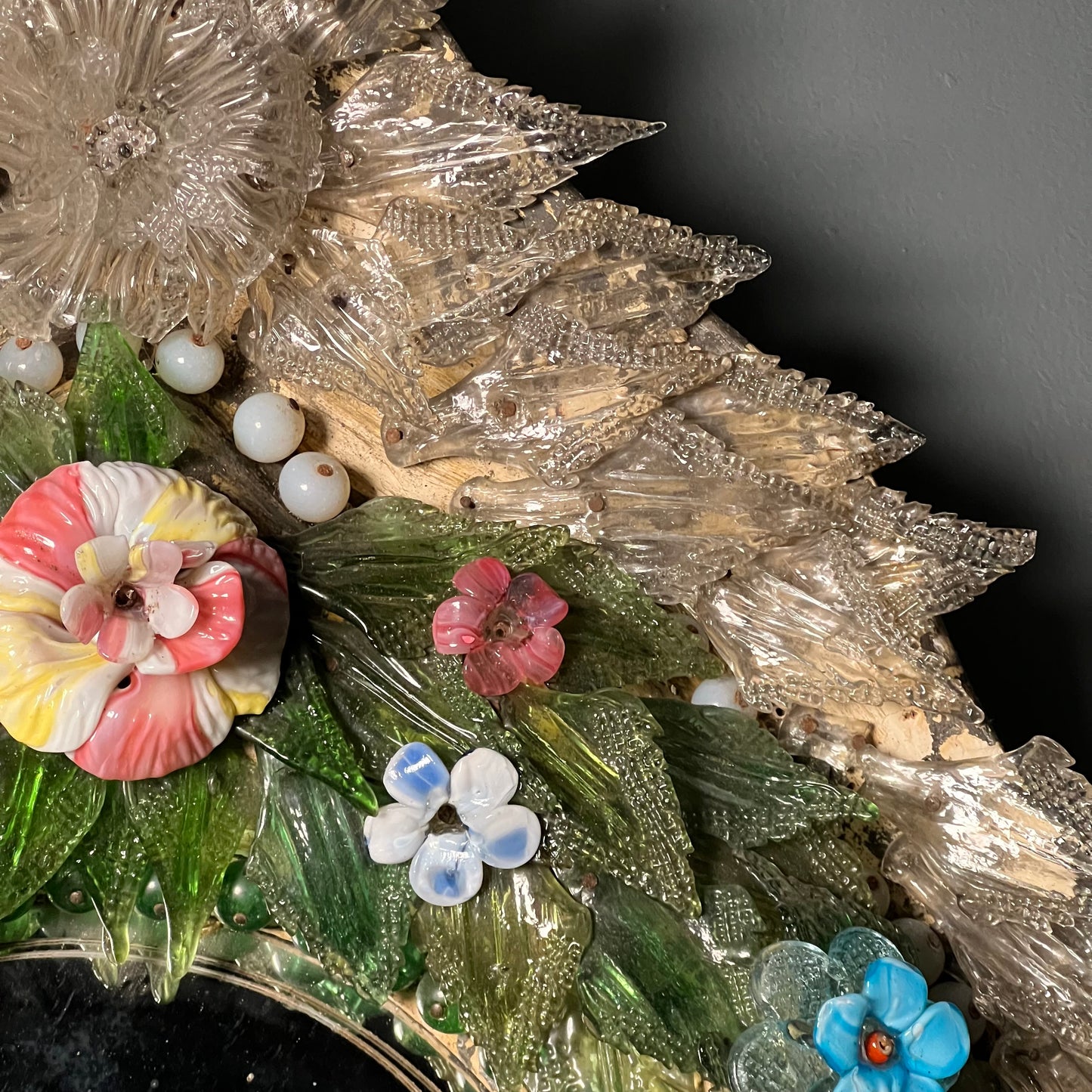 Italian Venetian “Primavera” Murano Mirror c.1860