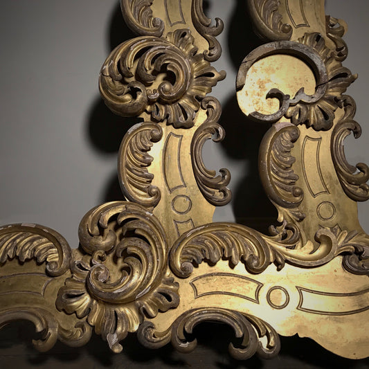 Set of Three Italian Gilded Palazzo Pelmets