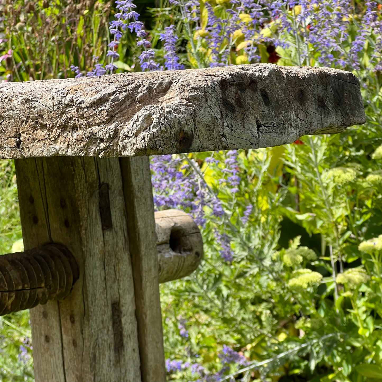 Primitive French Workbench Console c.1880