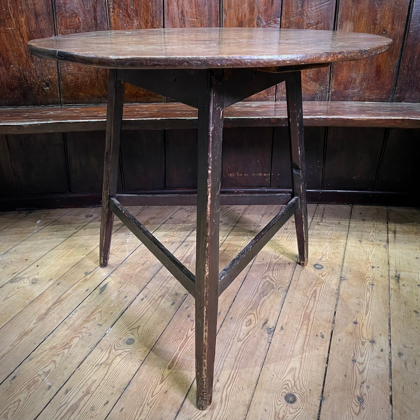 18th Century English Oak Cricket Table