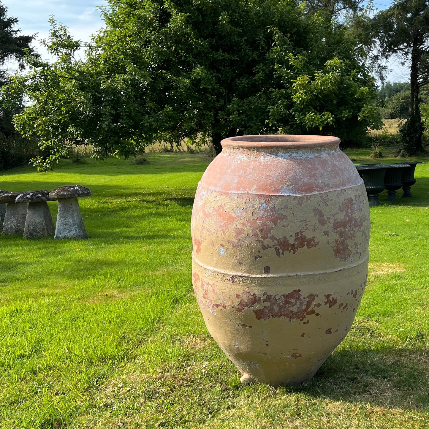 Oversized Mediterranean Terracotta Storage Jar Early to Mid 20th Century