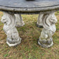 Composite Stone Table with Lion Supports