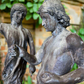 A Pair of French 19th Century Lead Liberty Statues