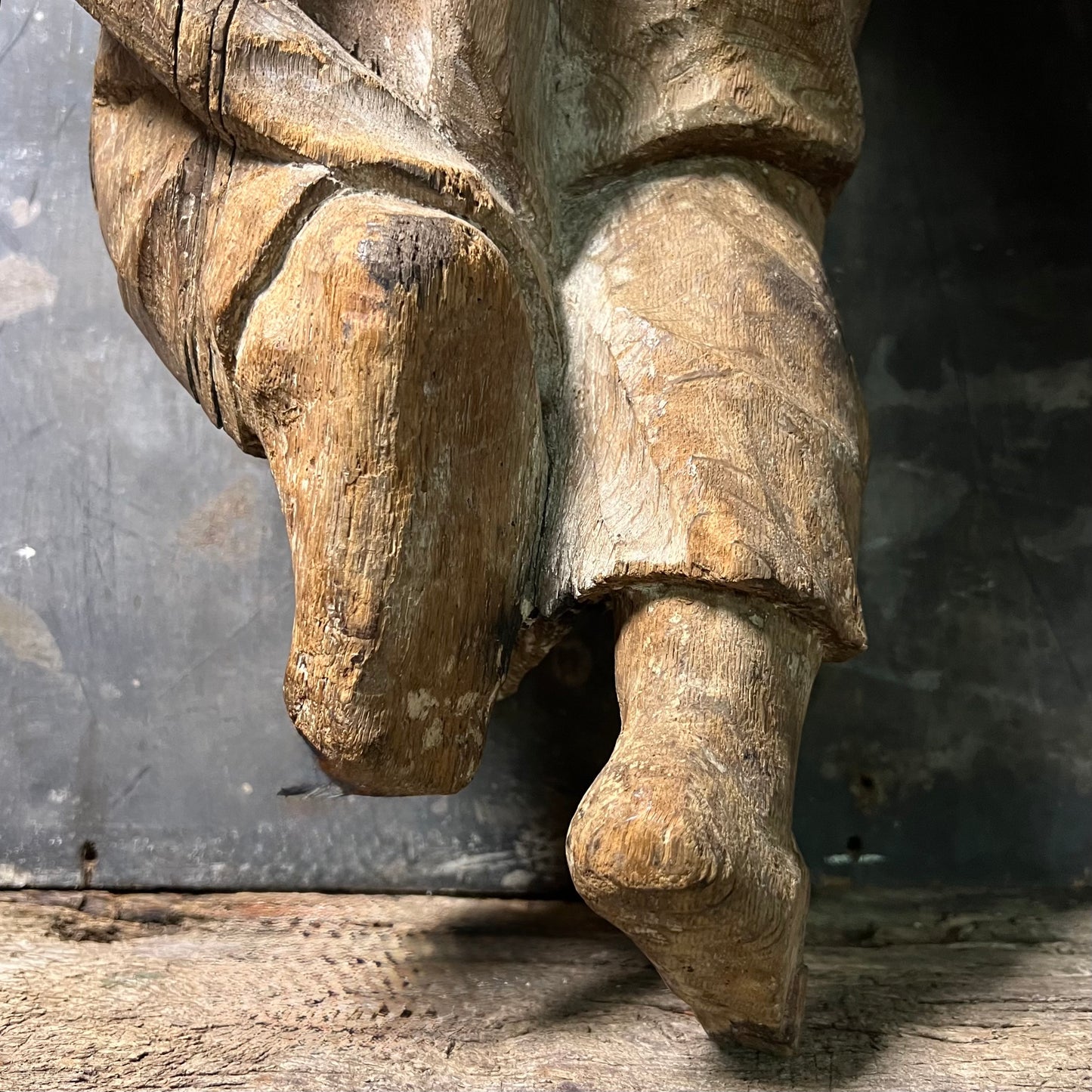 Large Baroque Carved Wooden Angel, c. 1680–1720