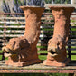 Pair of Italian Terracotta Dolphin Fountain Spouts, Late 18th / Early 19th Century