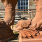 Pair of Italian Terracotta Dolphin Fountain Spouts, Late 18th / Early 19th Century