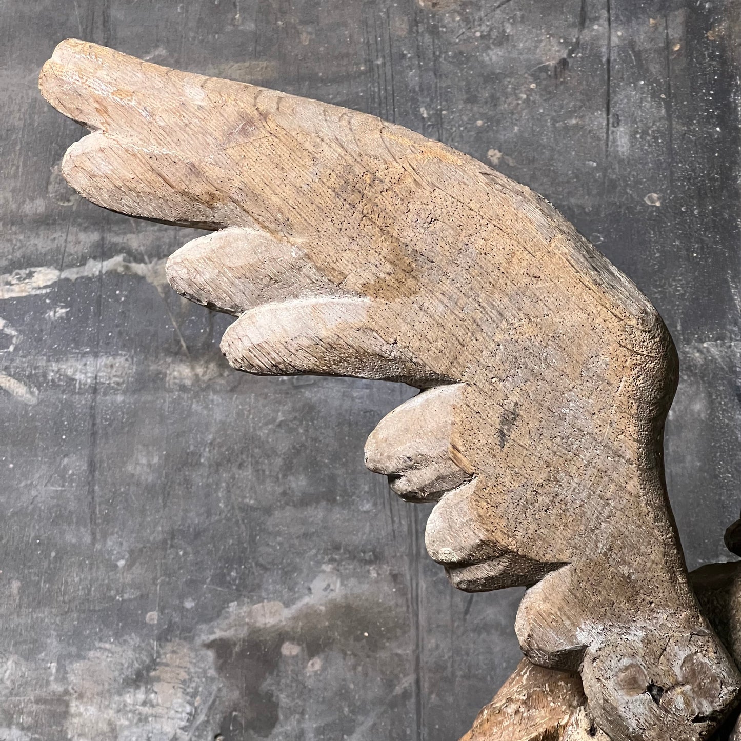 Large Baroque Carved Wooden Angel, c. 1680–1720