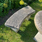 Vintage Composite Stone Garden Table, Bench & Stool Dining Set