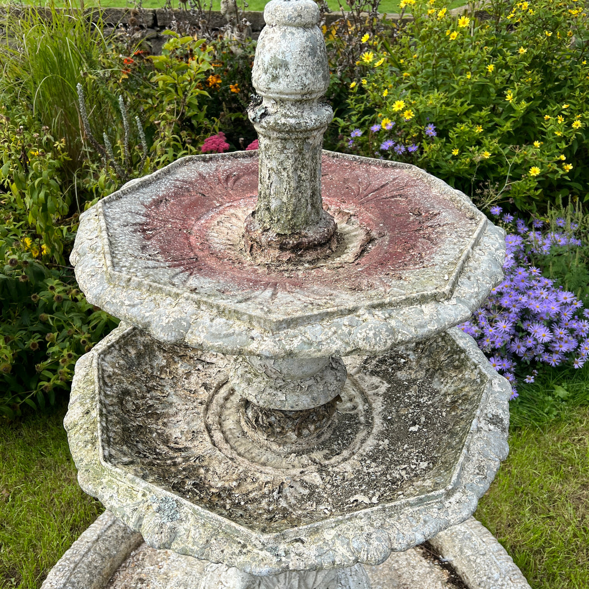 Late 19th Century American Zinc Garden Fountain, Attributed to J. W. Fiske, New York