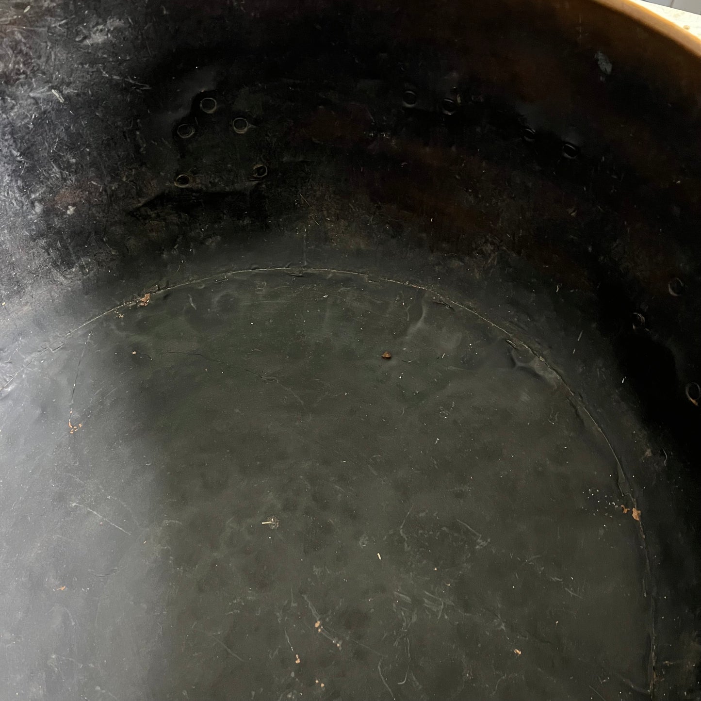 Huge 19th Century Copper Log Bin
