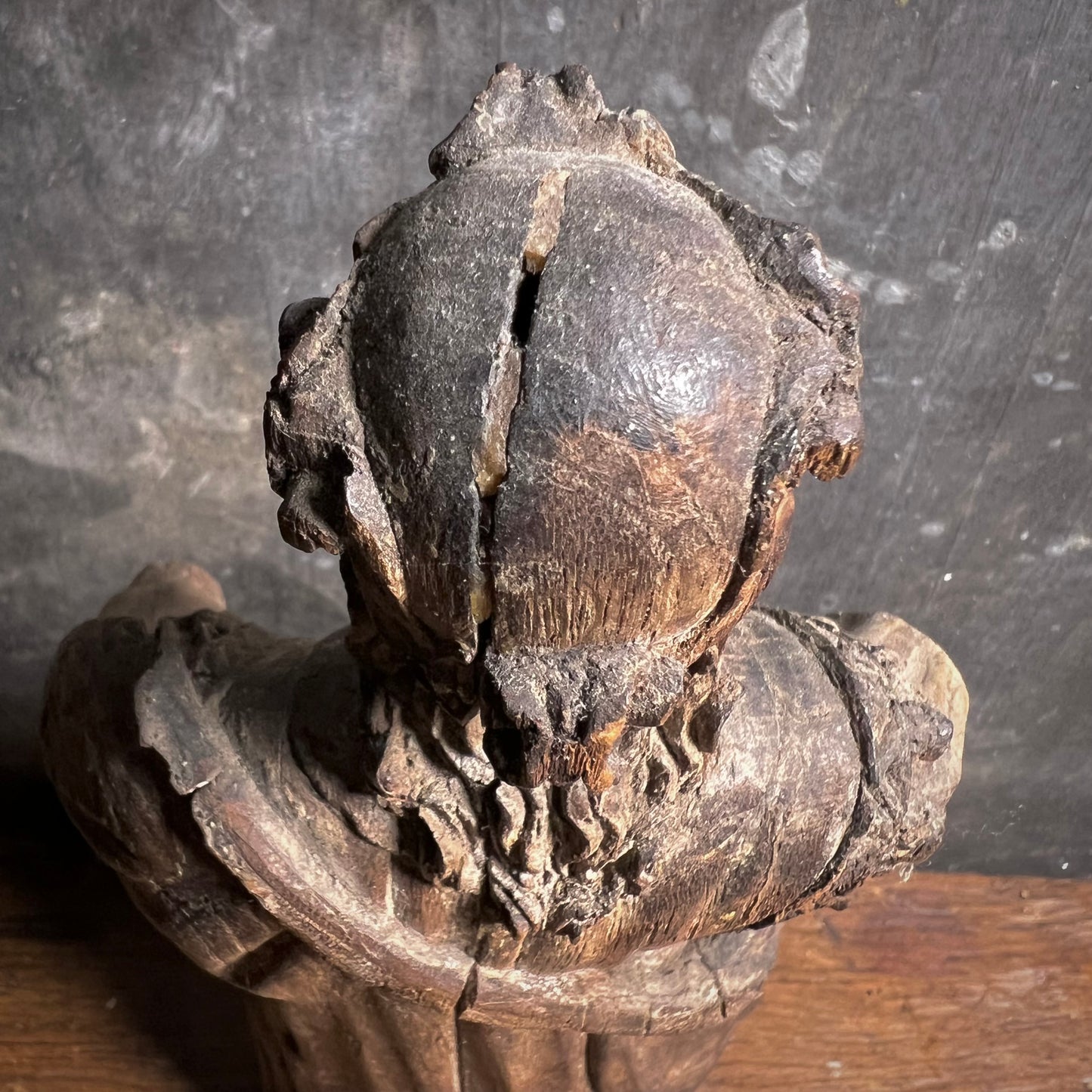 Late Gothic Carved Walnut Figure of a Crowned Female Saint, Southern Europe, 15th–Early 16th Century