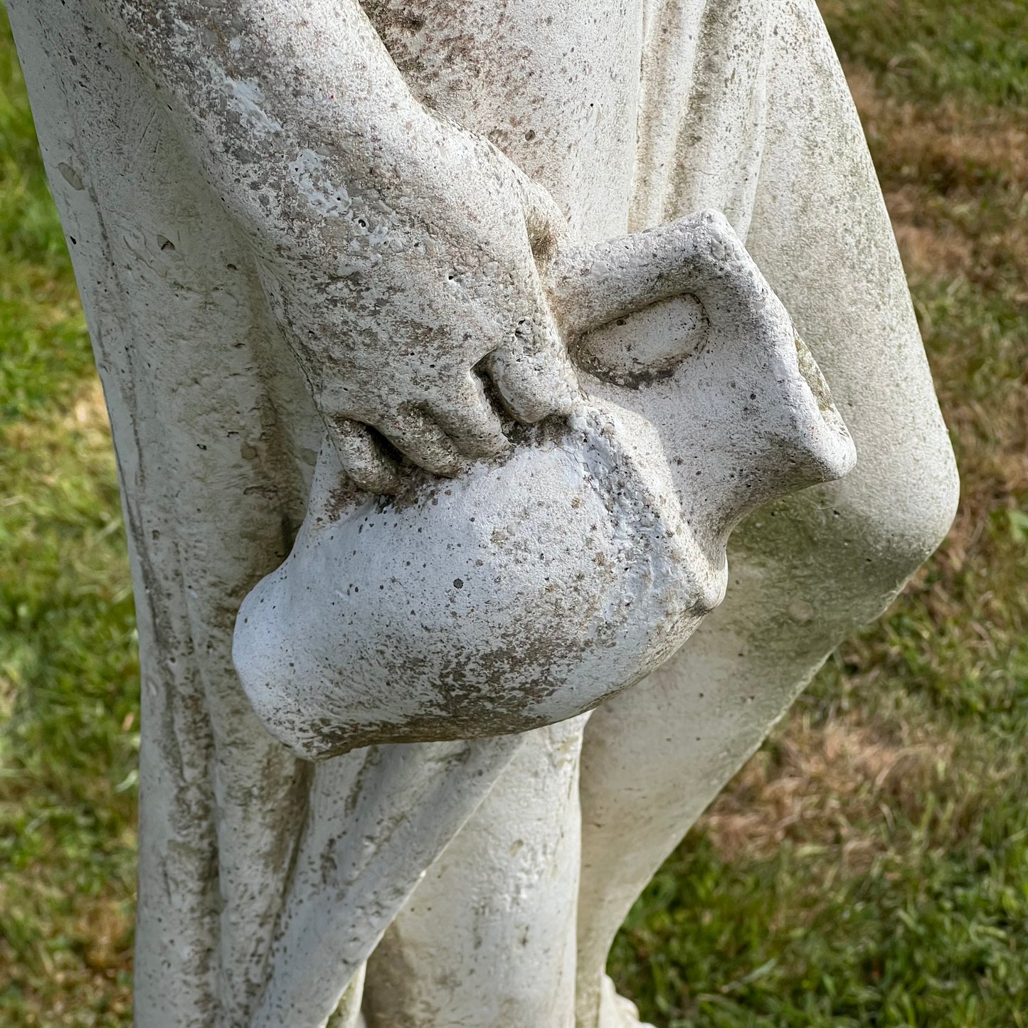 Statue of a Classical Maiden Carrying Water and Wine Mid 20th Century