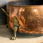 Huge 19th Century Copper Log Bin