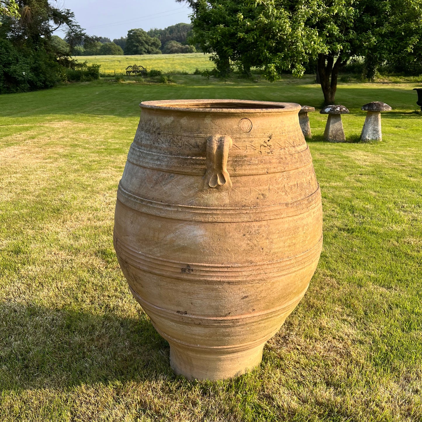 XL Terracotta Cretan Greek Pithoi Jar