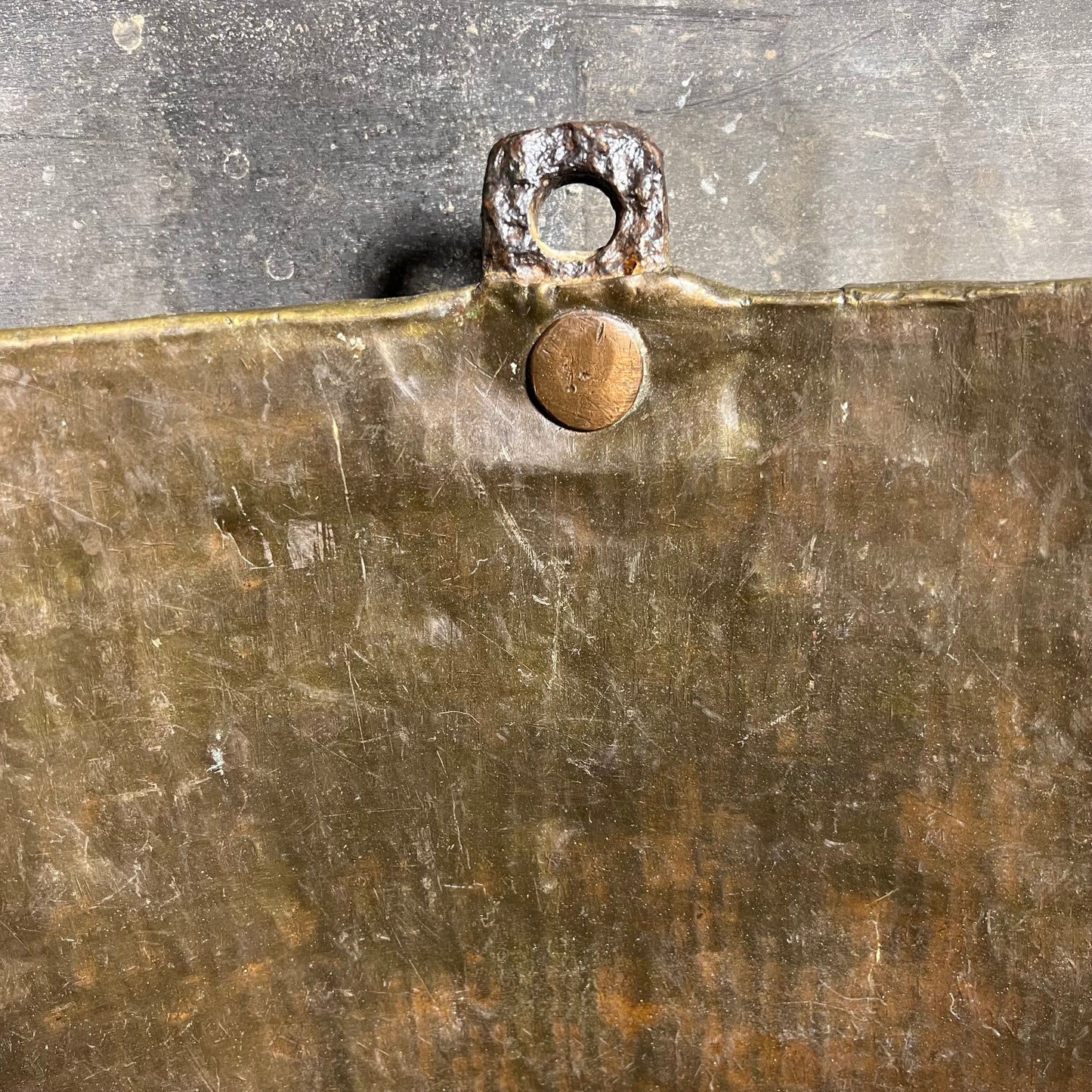 Large 19th Century Parisian Brass Preserve Pan