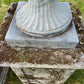 Exceptional Pair of English Campana Cast Iron Urns by Handyside Co. c.1870 with Plinths