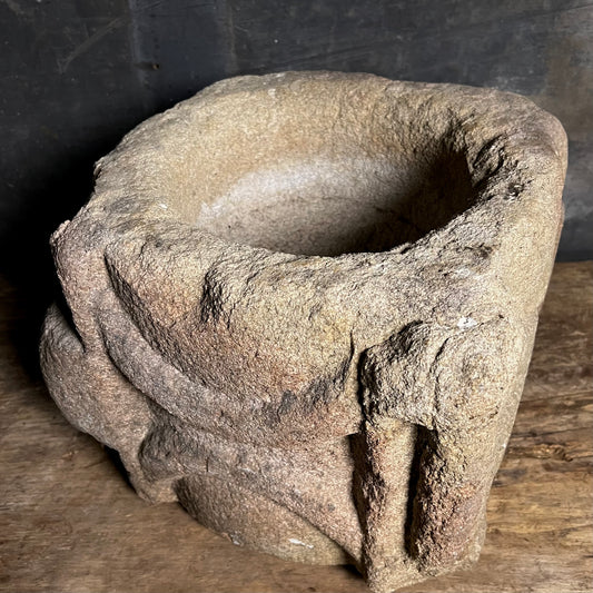 Rare Romanesque Medieval Double-Bowled Apothecary Mortar