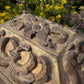 17th Century Italian Baroque Carved, Gilt & Polychrome Sarcophagus Form Reliquary Casket
