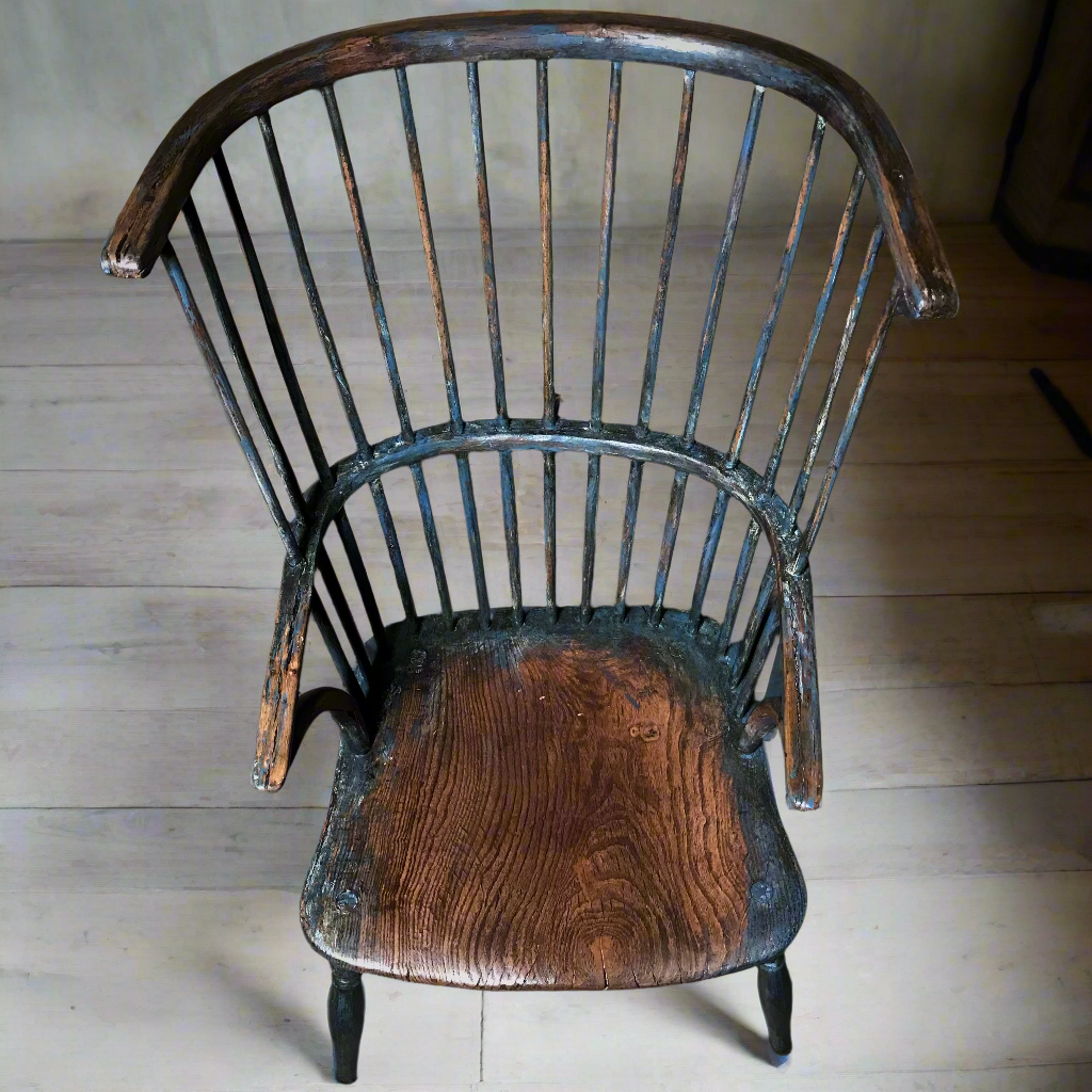 Leicestershire Comb-Back Windsor Armchair c.1780–1800