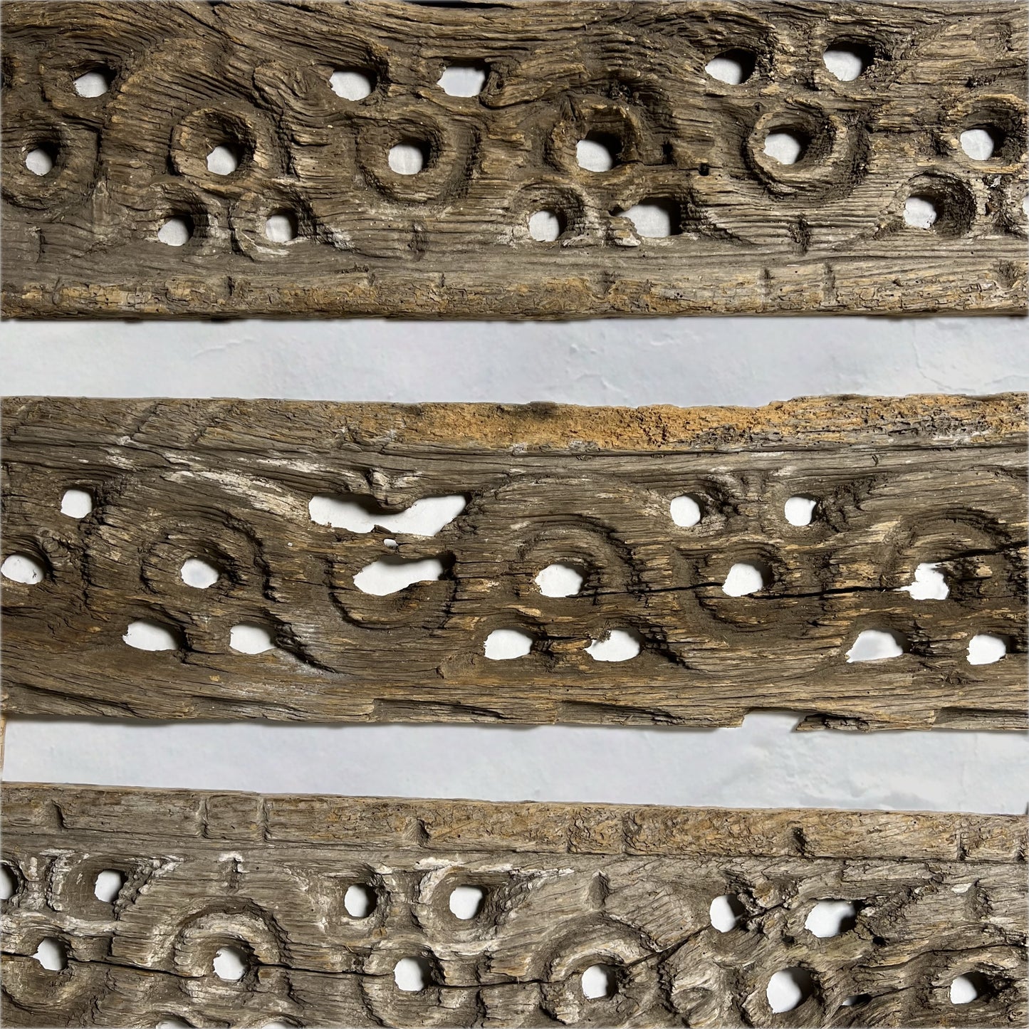 Tudor Oak Bargeboard Carvings c.16th Century