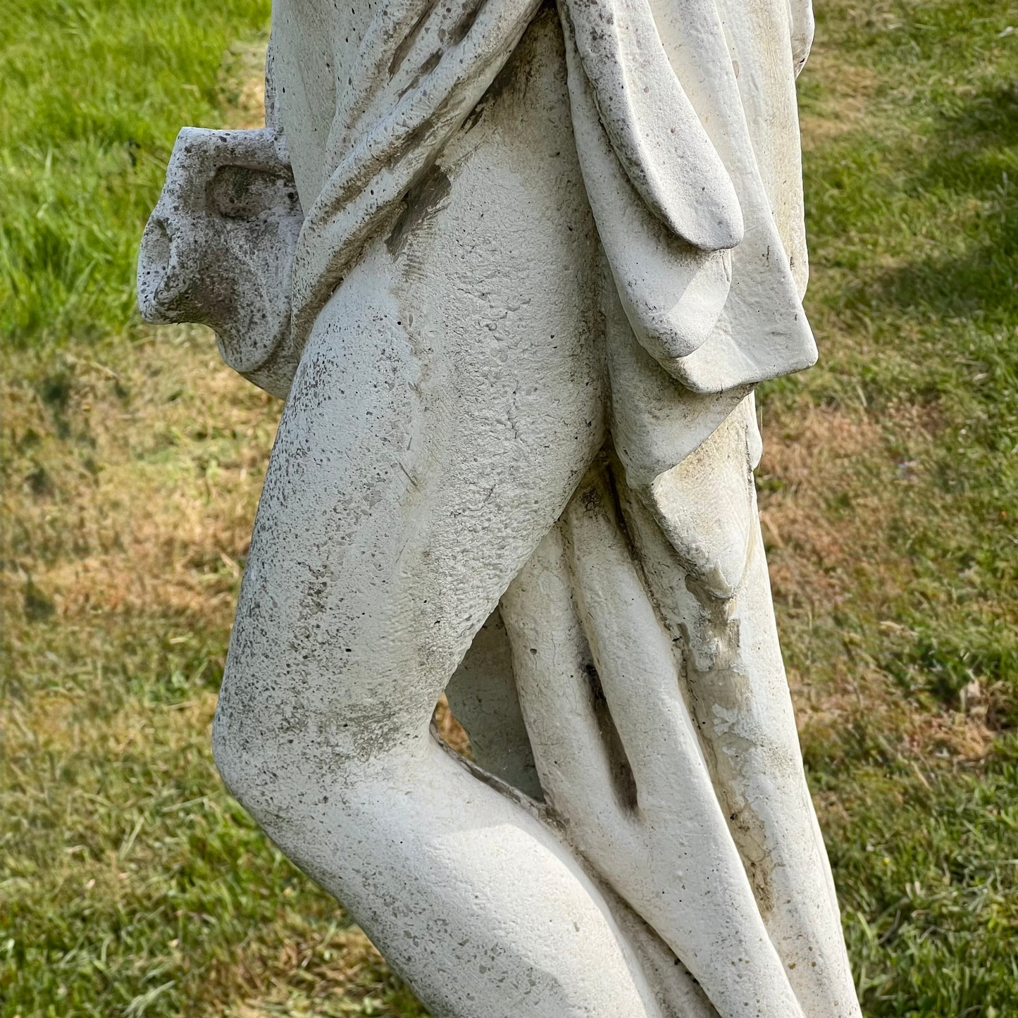 Statue of a Classical Maiden Carrying Water and Wine Mid 20th Century