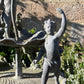 English Lead Garden Fountain with Cherub Figures, c.1920