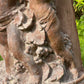 18th Century French Terracotta Putti Demi-Lune Table with Marble Top