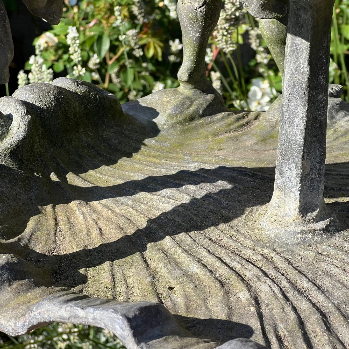 English Lead Garden Fountain with Cherub Figures, c.1920