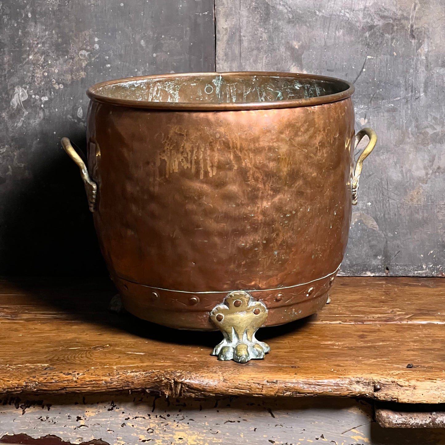 Medium 19th Century Copper Log Bin