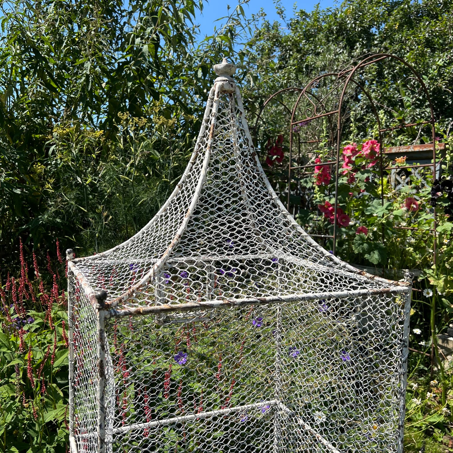 French Wirework Birdcage on Stand c.1880