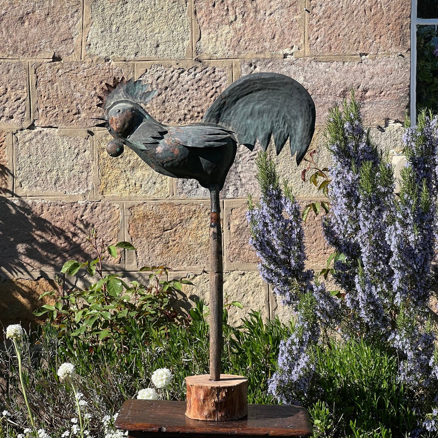 French Provincial Copper Folk Art Rooster Late 19th/Early 20th Century