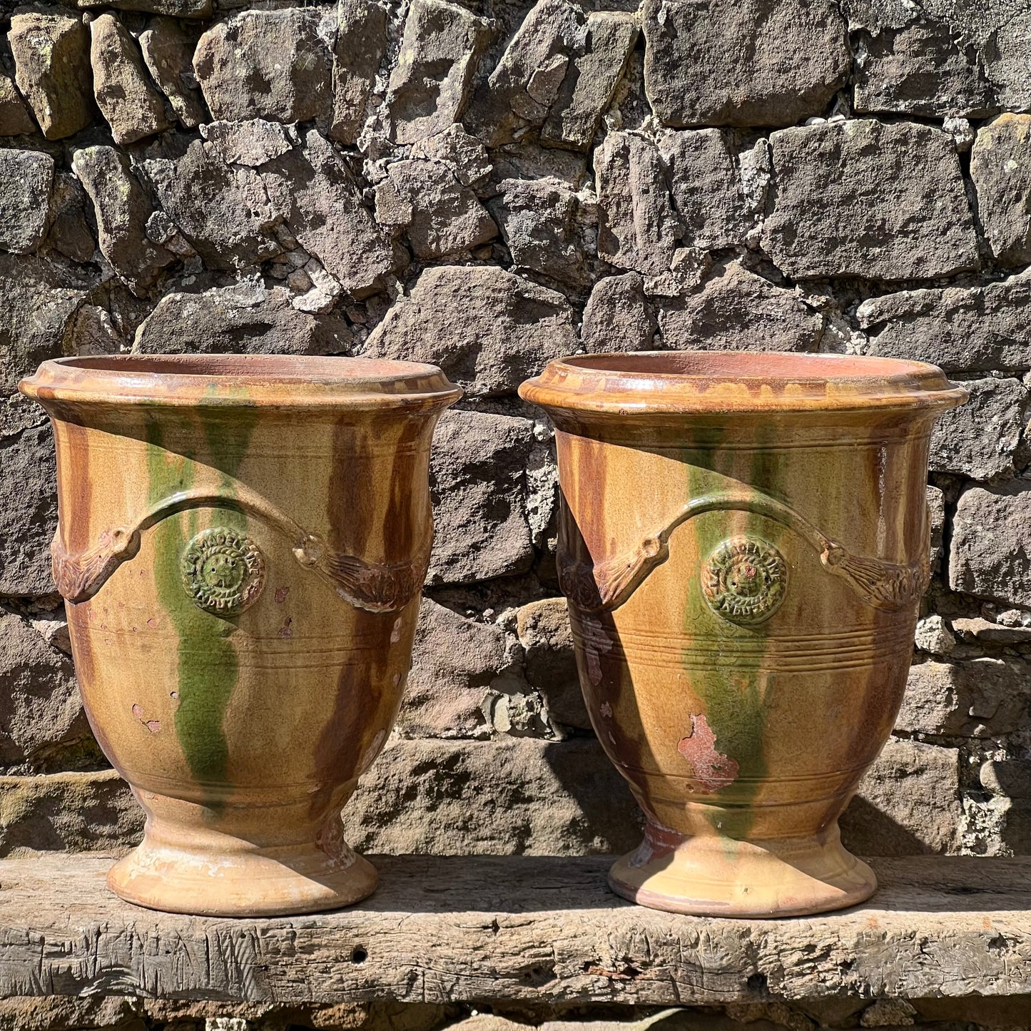 Pair of French Anduze Vases Late 20th Century