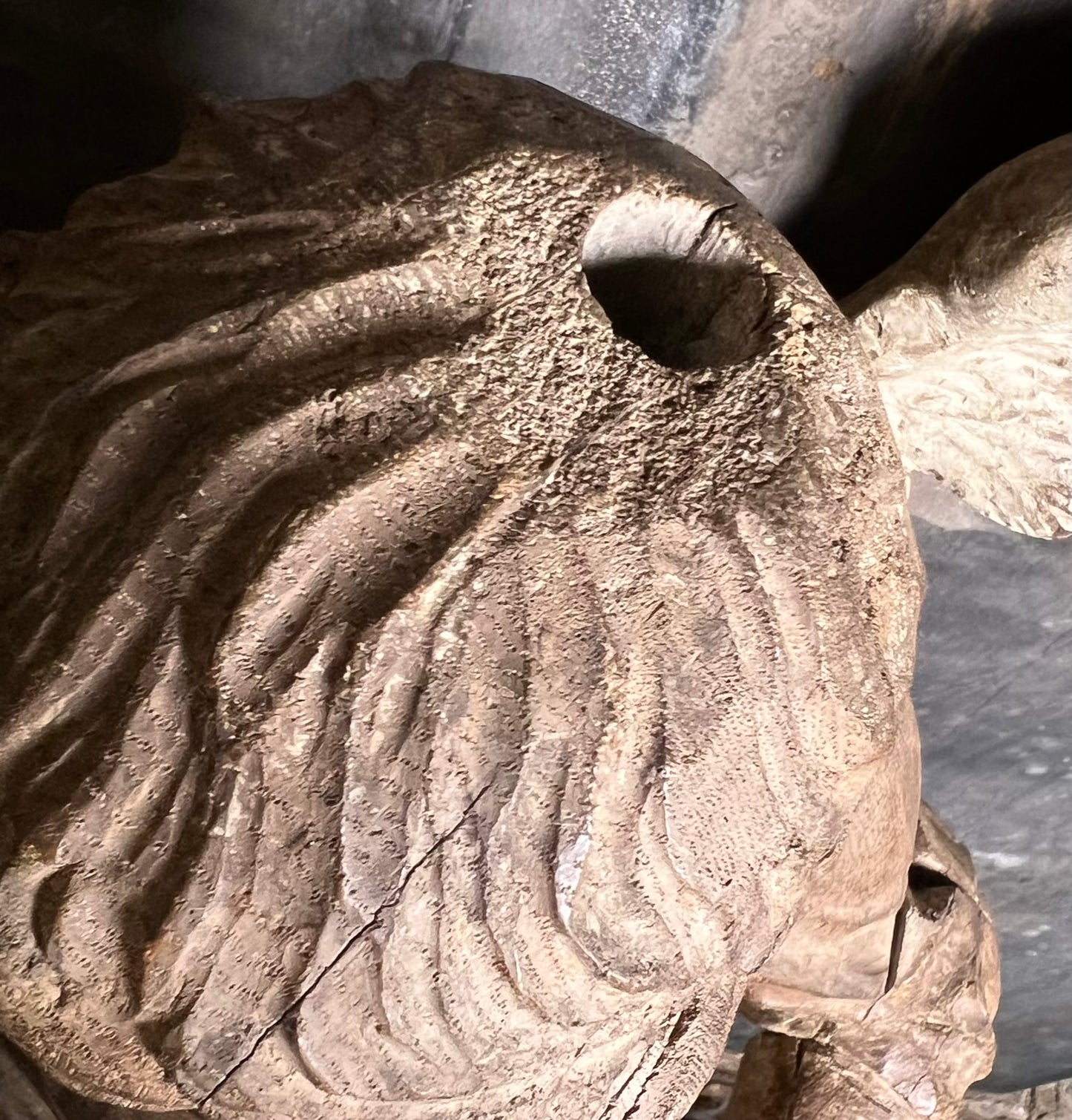 Large Baroque Carved Wooden Angel, c. 1680–1720