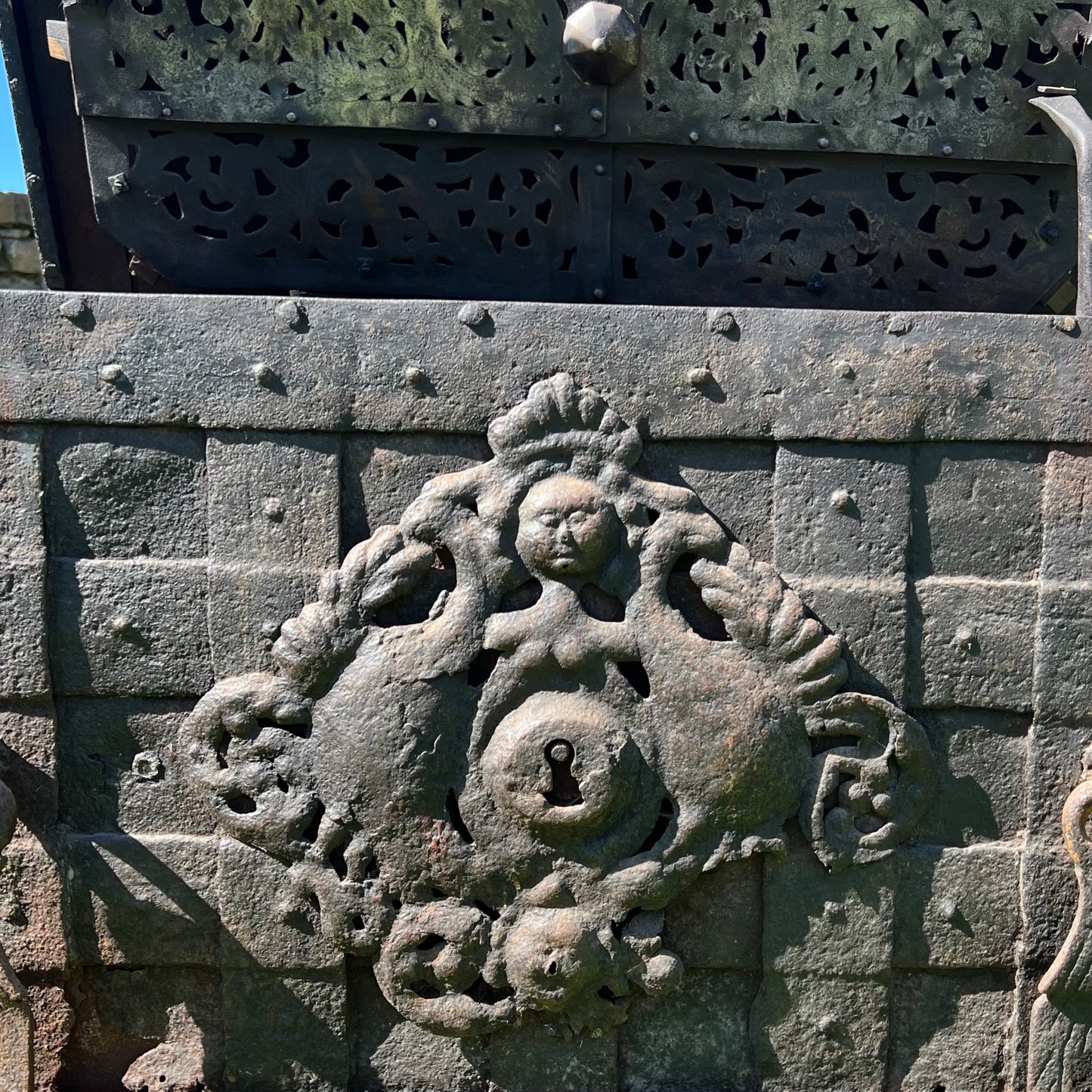 A Monumental 17th Century South German Iron Strong Chest, c.1650–1700
