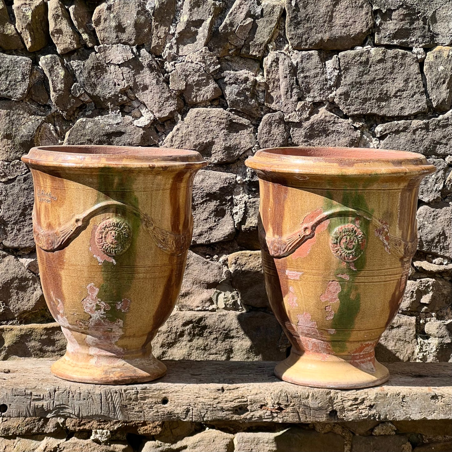 Pair of French Anduze Vases Late 20th Century