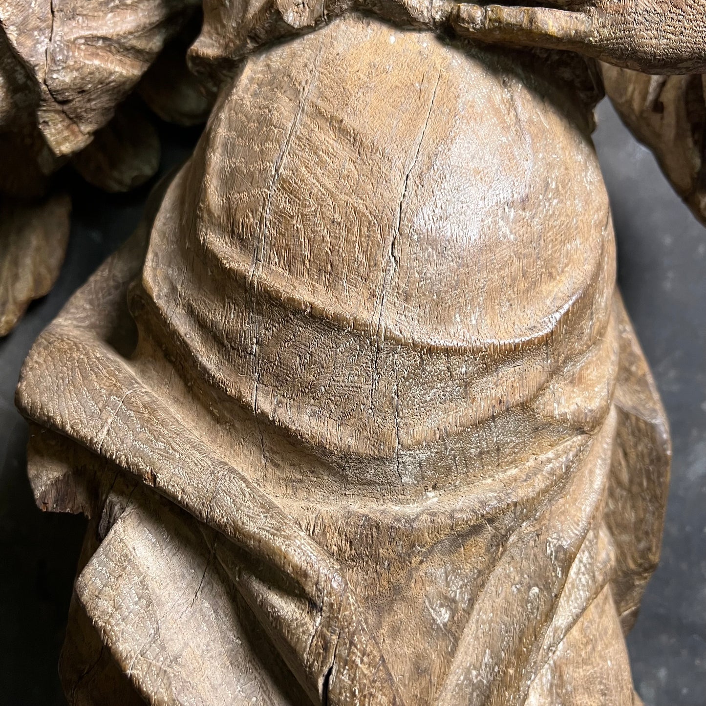 Large Baroque Carved Wooden Angel, c. 1680–1720